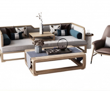 New Chinese Style Sofa Combination-ID:964211942