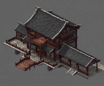 Chinese Style Ancient Architectural Buildings-ID:242069965
