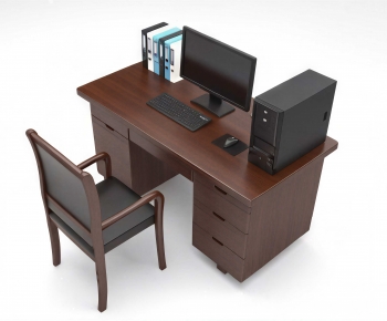 Modern Office Desk And Chair-ID:389158019