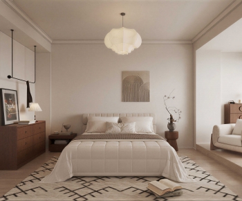 Wabi-sabi Style Bedroom-ID:834081899