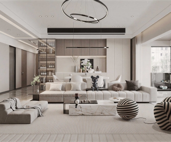 Modern A Living Room-ID:444319283