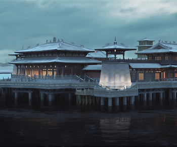 Chinese Style Ancient Architectural Buildings-ID:292151096