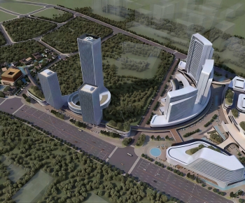 Modern Architectural Bird's-eye View Planning-ID:674952038