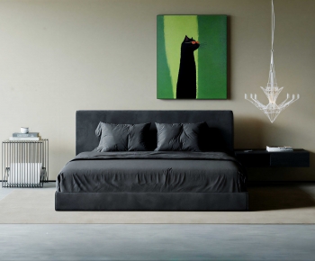 Modern Double Bed-ID:147728986