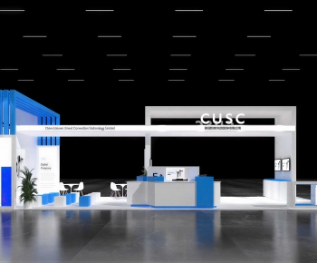 Modern Exhibition Hall-ID:628295903