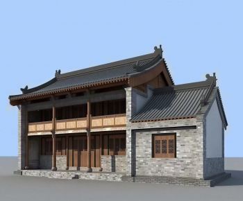 Chinese Style Ancient Architectural Buildings-ID:299129962