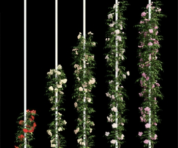 Modern Flowers And Grass-ID:123970038
