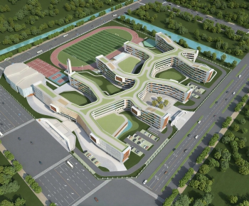 Modern Architectural Bird's-eye View Planning-ID:907764919