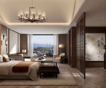 New Chinese Style Bedroom-ID:914520039