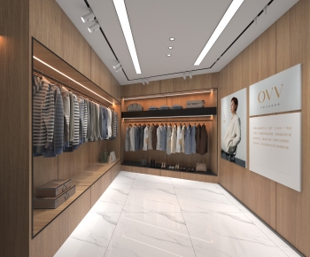 Modern Clothes Storage Area-ID:319009076