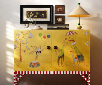 French Style Decorative Cabinet-ID:370881086