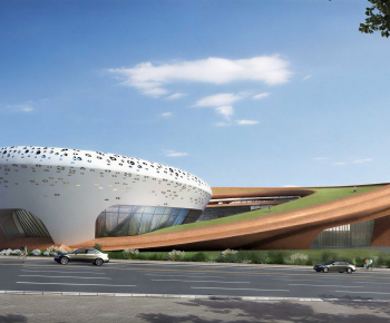 Modern Architecture Of Artistic Style-ID:823230734