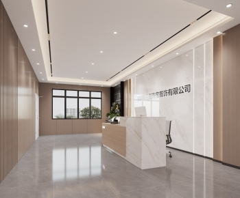 Modern Office Reception Desk-ID:112817056