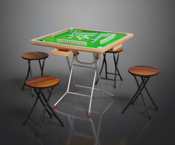 Modern Mahjong Tables And Chairs-ID:517474896