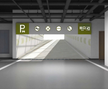 Modern Underground Parking Lot-ID:336424119