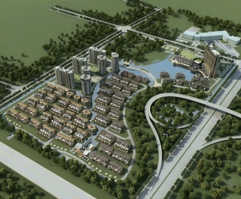 Modern Architectural Bird's-eye View Planning-ID:339199073