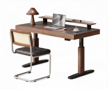 Modern Computer Desk And Chair-ID:296631101