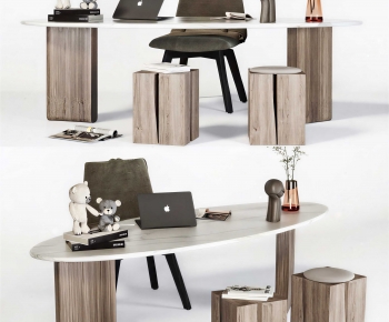 Modern Office Desk And Chair-ID:104933023