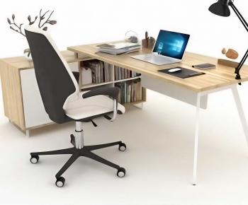 Modern Office Desk And Chair-ID:794472936