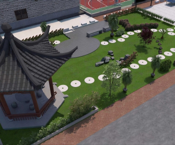 New Chinese Style Courtyard/landscape-ID:214344025
