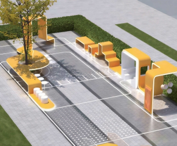 Modern Park Landscape-ID:600337034
