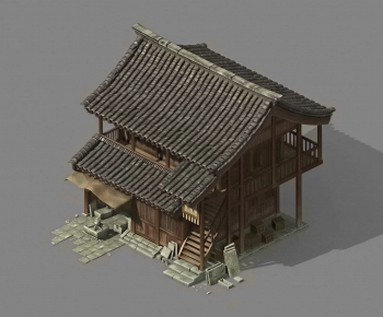 Chinese Style Ancient Architectural Buildings-ID:117979064