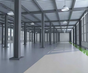 Modern Factory Floor/warehouse-ID:732225895
