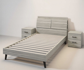 Modern Double Bed-ID:179785976