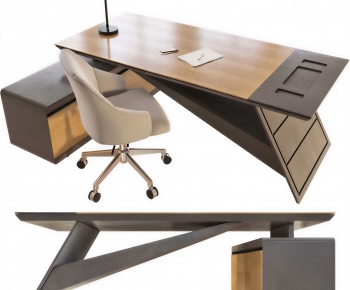 Modern Office Desk And Chair-ID:949511051