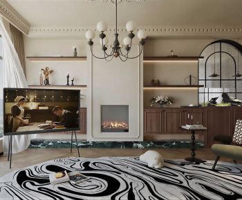 French Style A Living Room-ID:818443063