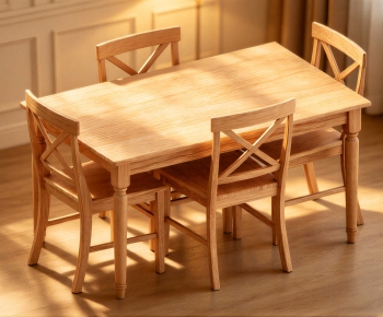 Nordic Style Dining Table And Chairs-ID:880839859