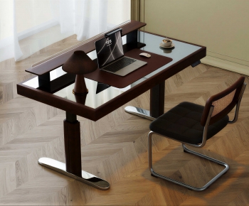 Modern Computer Desk And Chair-ID:855575087