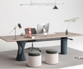 Modern Office Desk And Chair-ID:423165081