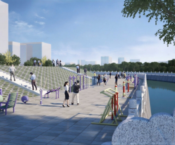 Modern Park Landscape-ID:483386996