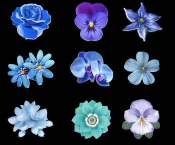 Modern Flowers And Grass-ID:871074916