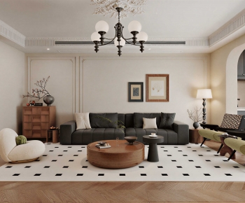French Style A Living Room-ID:976820959