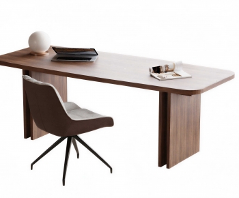 Modern Computer Desk And Chair-ID:452393059