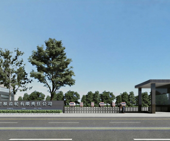 Modern Facade Element-ID:819803959