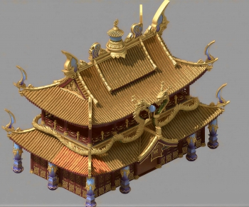 Chinese Style Ancient Architectural Buildings-ID:988986027