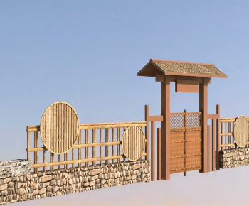 Chinese Style Fence-ID:133234024