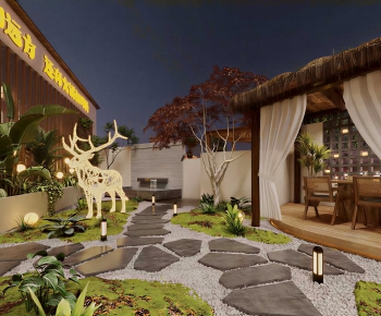 New Chinese Style Courtyard/landscape-ID:636931906