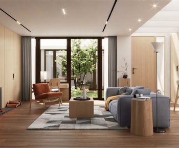 Modern A Living Room-ID:694705014