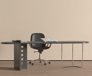Modern Office Desk And Chair-ID:343413115