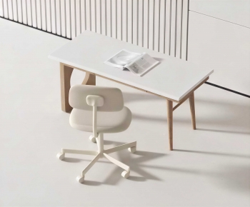 Modern Computer Desk And Chair-ID:384243012