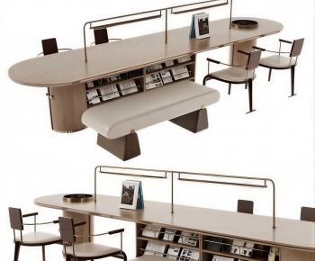 Modern Office Desk And Chair-ID:218880891