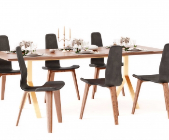 Modern Dining Table And Chairs-ID:364172947