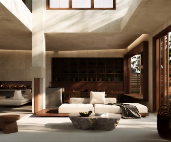 Wabi-sabi Style A Living Room-ID:553050045