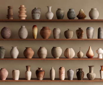 Wabi-sabi Style Clay Pot-ID:265660051