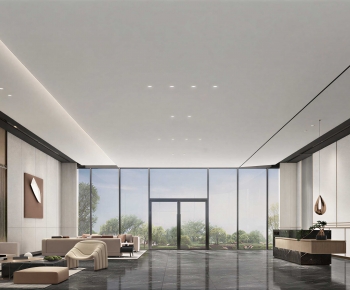Modern Office Reception Desk-ID:372606045