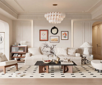 French Style A Living Room-ID:434711936